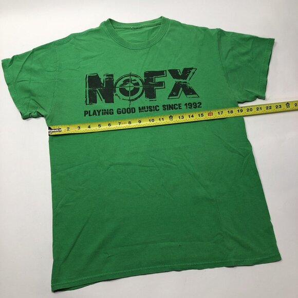 NOFX Vintage Green Distressed T-Shirt - Picture 4 of 4